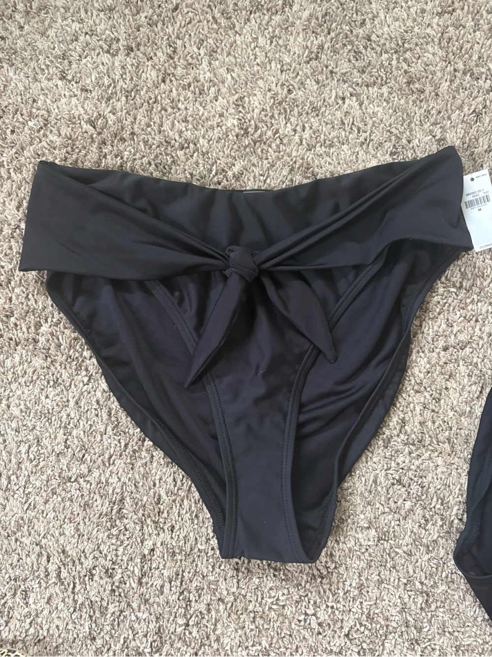 Old Navy Black Bikini Bottom with Front Tie